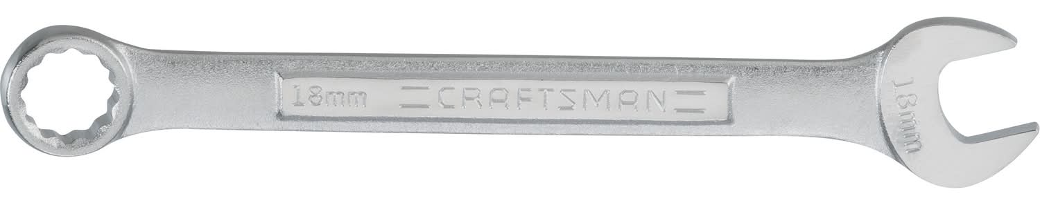 Craftsman 18 Mm X 18 Mm 12 Point Metric Combination Wrench 8.8 In. L 1 Pc