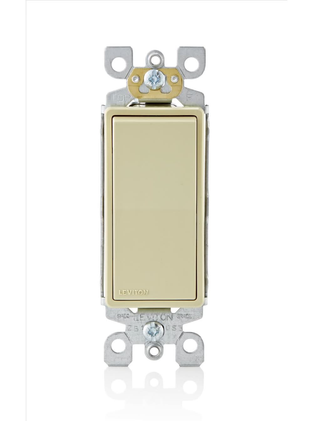 Leviton Decora 15 Amps Single Pole Rocker Ac Quiet Switch Ivory 1 Pk