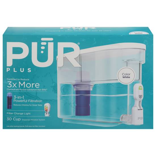 Pür 30 Cup 3-in-1 Dispenser Filtration System (white)
