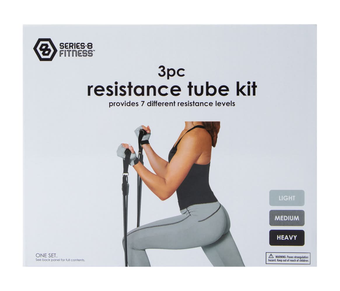 Series-8 Fitness™ Resistance Tube Kit 3-Piece