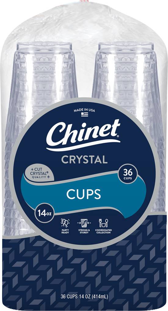 Chinet Cut Crystal Plastic Cups (36 ct)