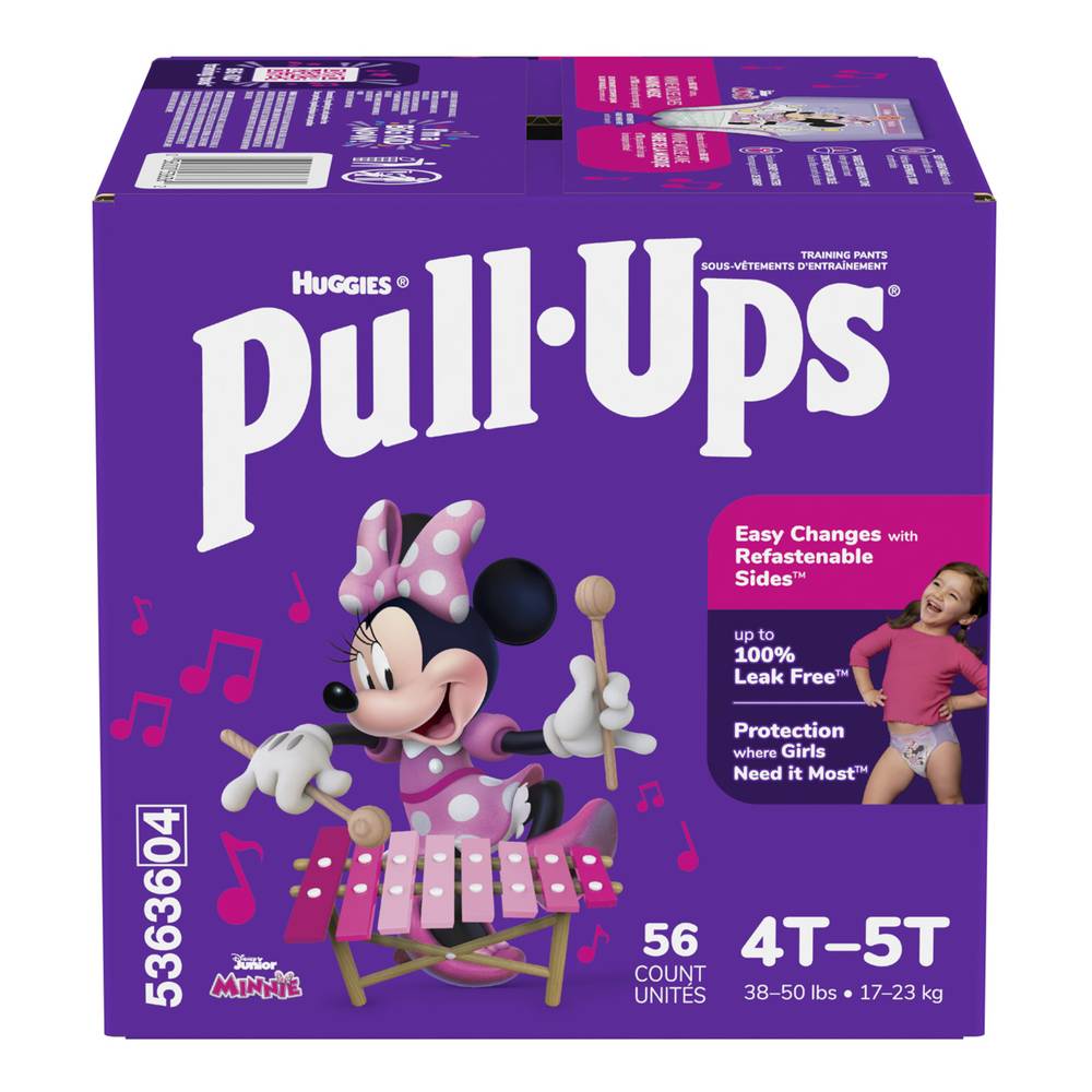 Huggies Pull-Ups Girls' Potty Training Pants 4t 5t (56 ct)