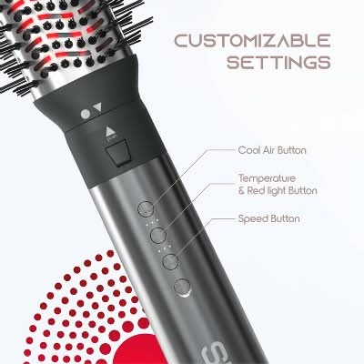 SLF Red Light Therapy 7-in-1 Hair Dryer Air Styler New Amazon.com : 7 in 1 Hair Dryer Brush, Air Styling Tools Wrap  main image 4