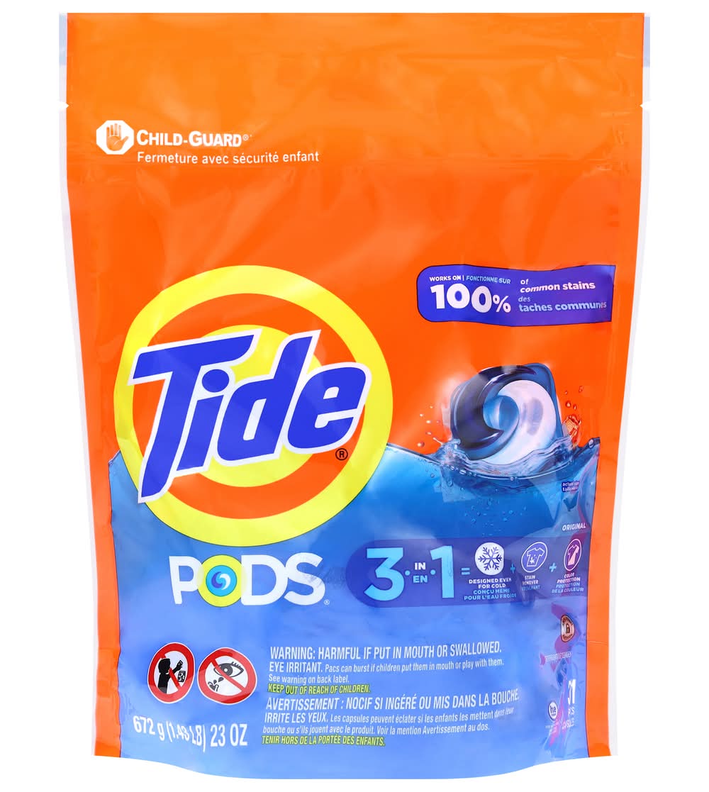 Tide Pods Original 3 in 1 Detergent Capsules (25 oz, 31 ct)