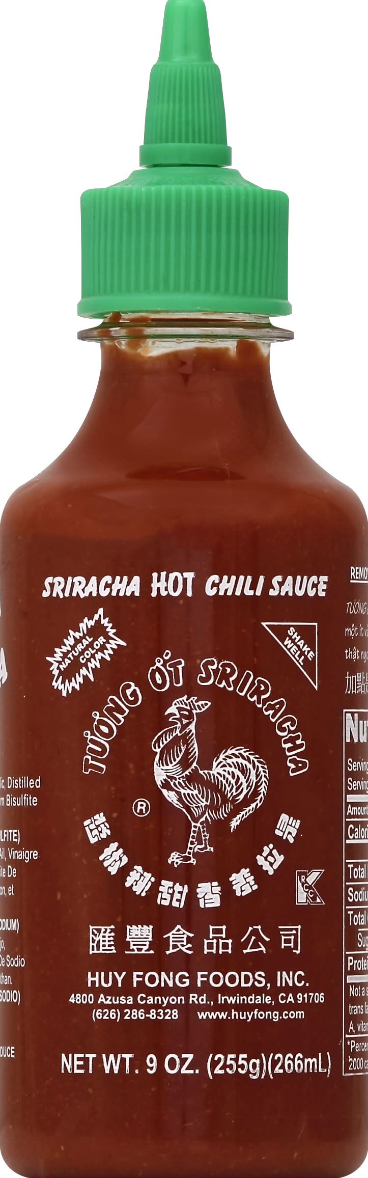 Huy Fong Sriracha Hot Chili Sauce (9 oz)