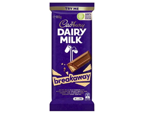 Cadbury Dairy Milk Breakaway 180g