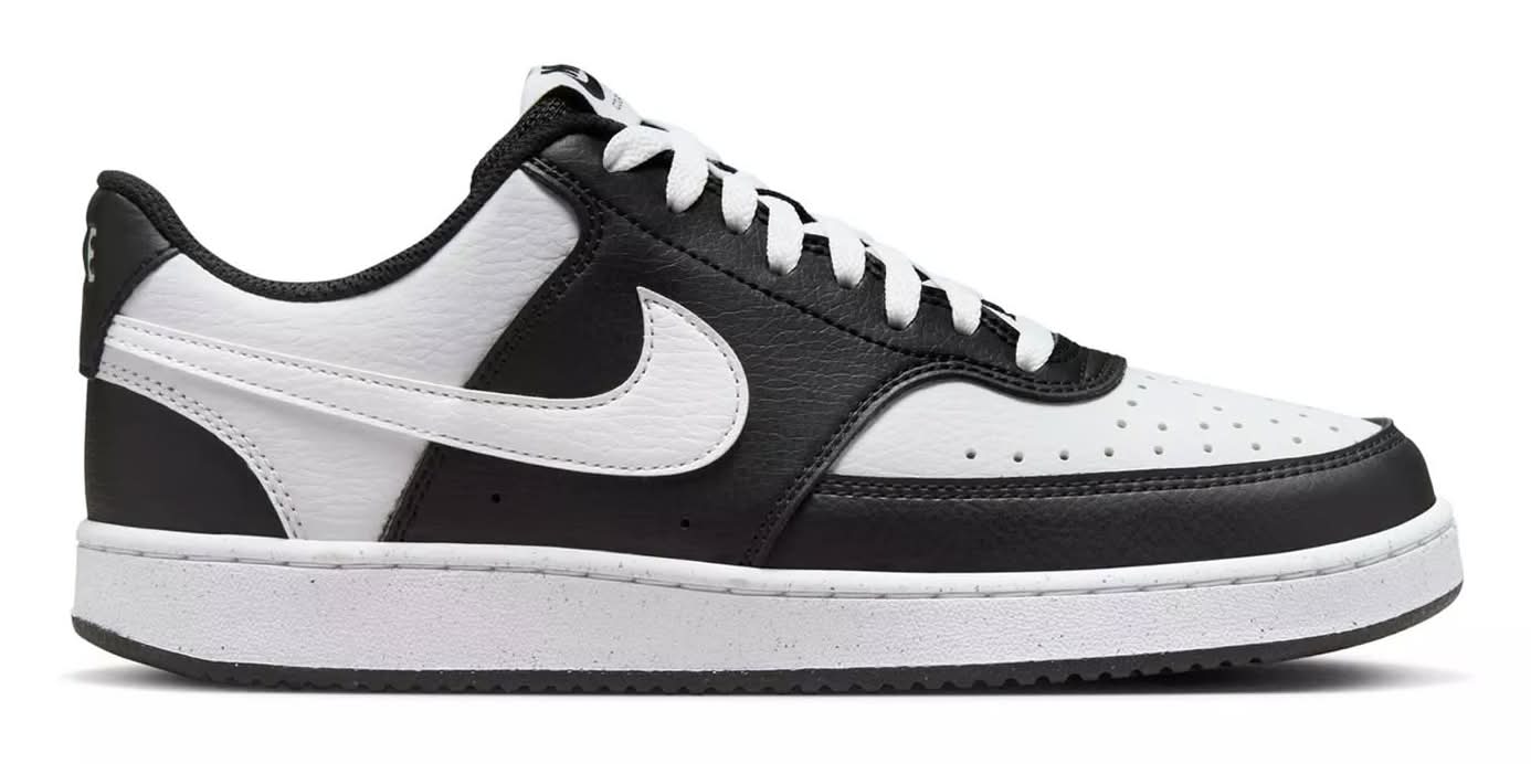 Nike Court Vision Low Next Nature Sneaker - Women's (Black/White Medium - 8.5)