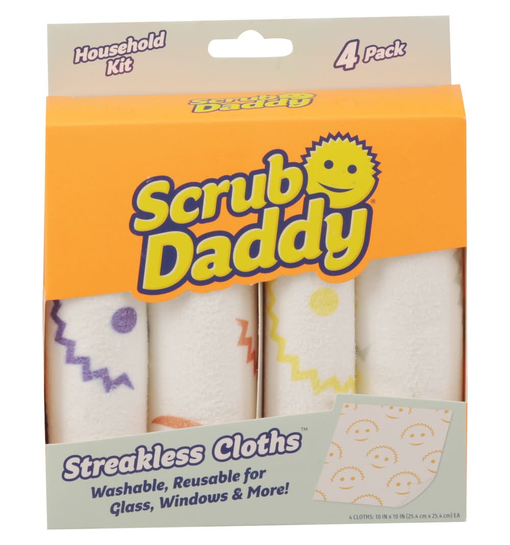 Scrub Daddy Streakless Cleaning Cloths (4 ct)