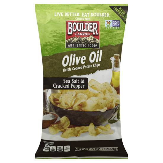 Boulder Canyon Olive Oil Sea Salt & Cracked Pepper Potato Chips