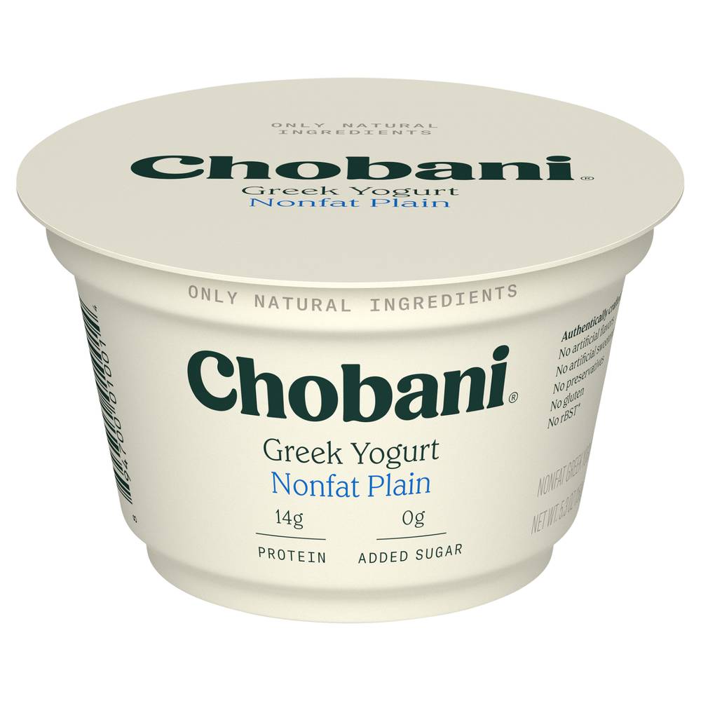 Chobani Greek Non-Fat Plain Yogurt