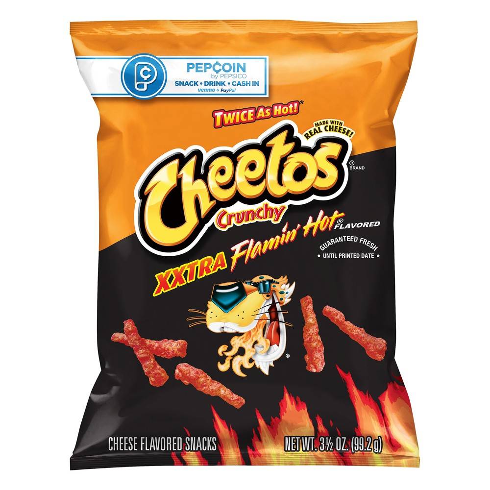Cheetos Crunchy Xxtra Flamin Hot Snacks (3.5 oz)