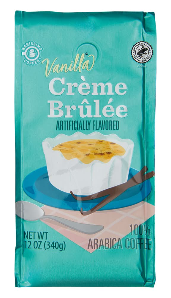 Barissimo Creme Brulee Ground Coffee, Vanilla (12 oz)