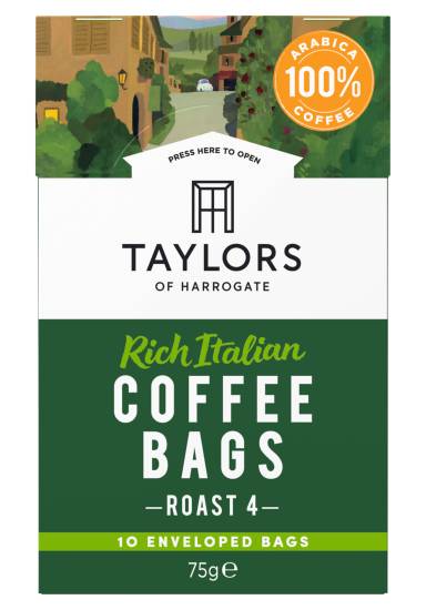 Taylors of Harrogate Rich Italian Coffee Bags (75g)