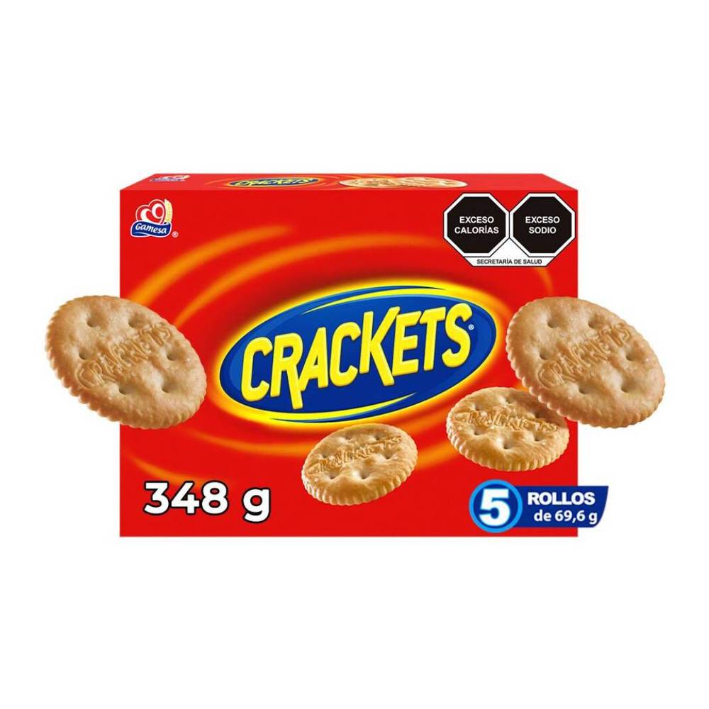 Gamesa galletas saladas crackets (5 pack, 69.6 g)