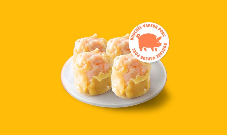 Bouchées vapeur au porc x4 猪肉烧卖