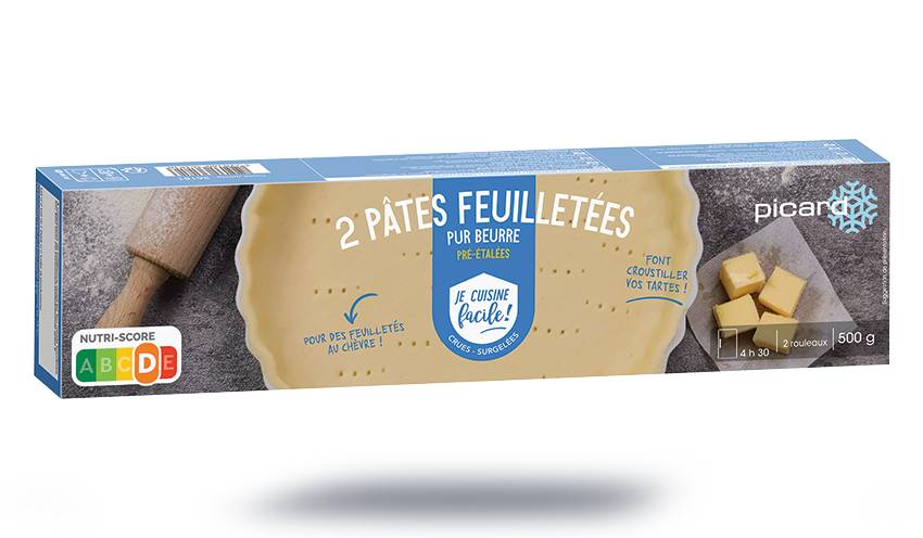 2 pâtes feuilletées pur beurre pré-étalées