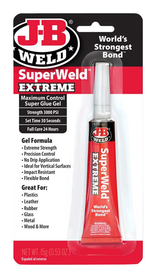 J-B Weld World Stongest Bond Superweld Extreme Glue (0.53 oz)