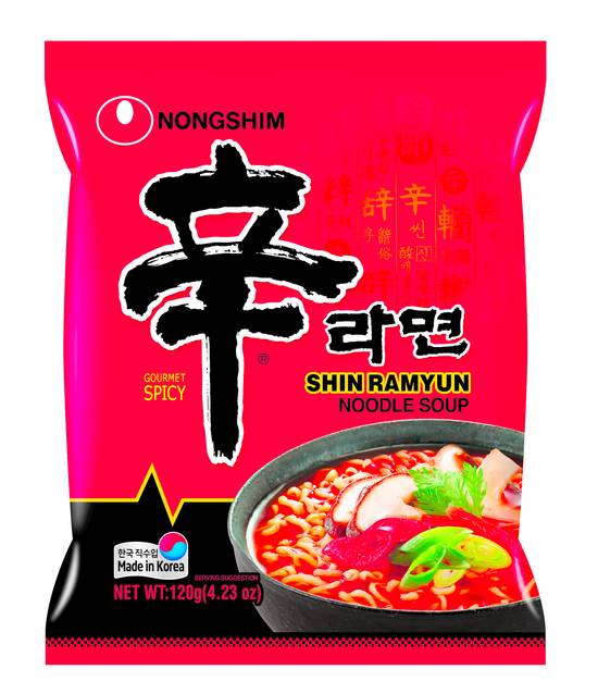 Nongshim Gourmet Spicy Shin Ramyun Noodle Soup 120g