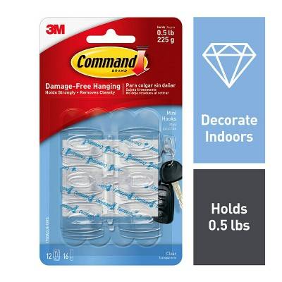 3M Command Mini Hooks (12 ct)