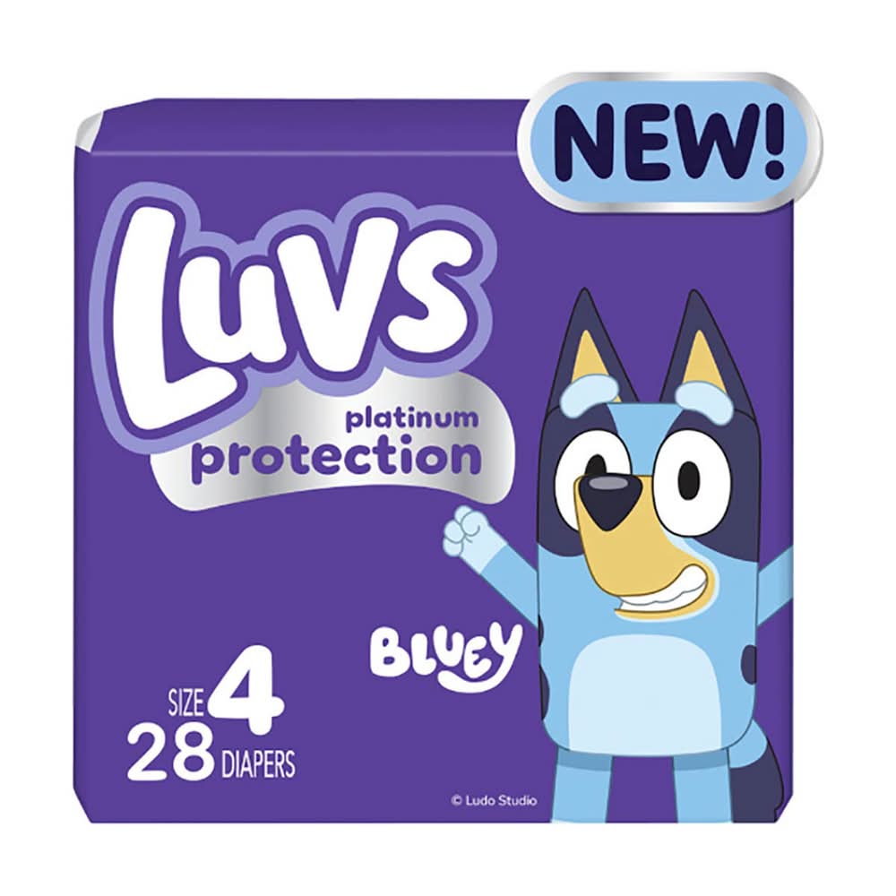 Luvs Platinum Protection Baby Diapers Size 4 - 28 Ct