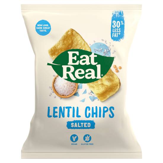 Eat Real Sea Salt Lentil Chips 40g