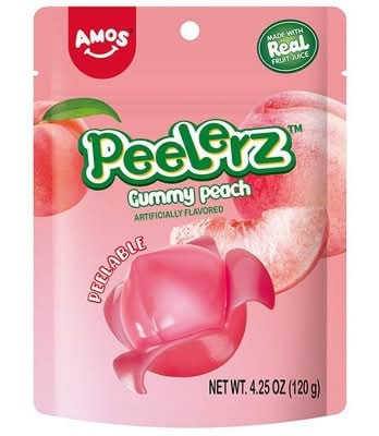 AMOS Gummy Candy, Peach (4.25 oz)