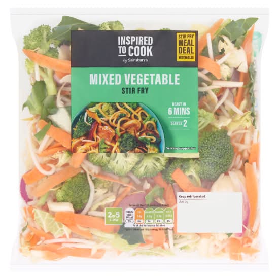 Sainsbury's Inspired To Cook Mixed Vegetable Stir Fry (325g)