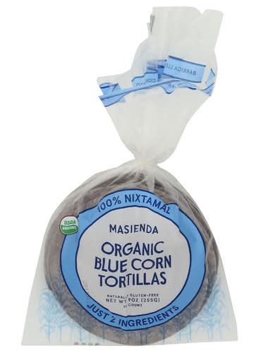 Masienda Organic Blue Corn Tortillas 10 Pack