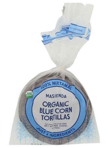 Masienda Organic Blue Corn Tortillas 10 Pack