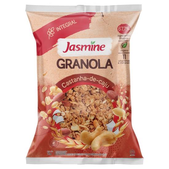 Jasmine granola integral castanha de caju com coquinho crocante (1kg)