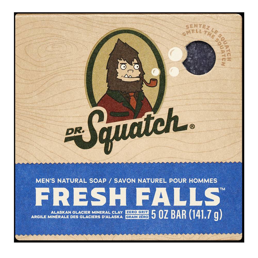 Dr. Squatch Natural Soap Bar For Men, Fresh Falls