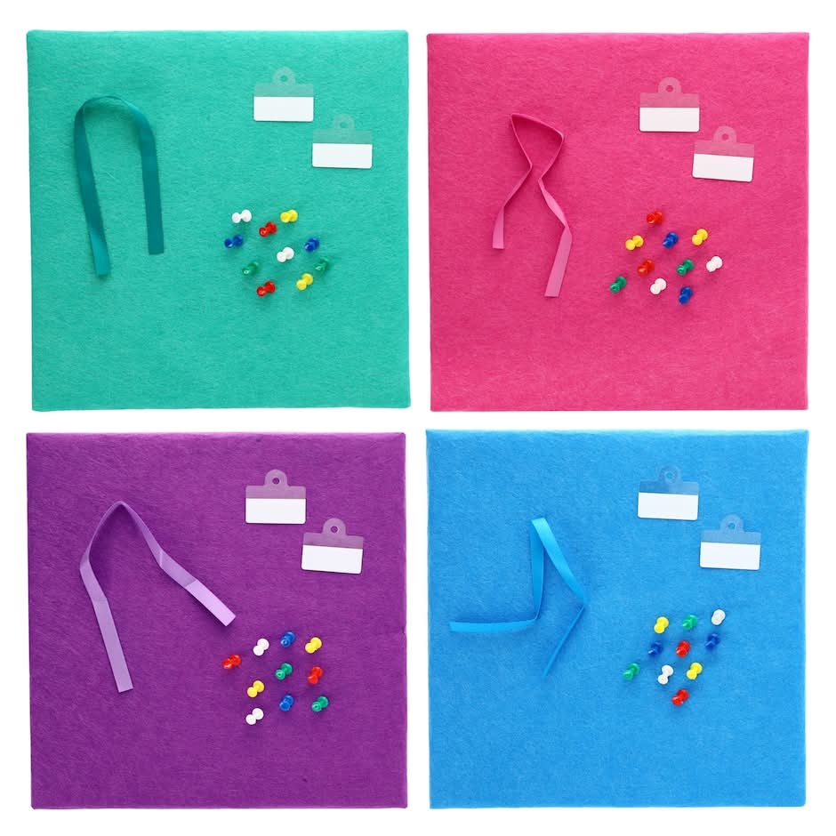 Jot Felt Bulletin Board Squares, 10x10 in., 1 ct.