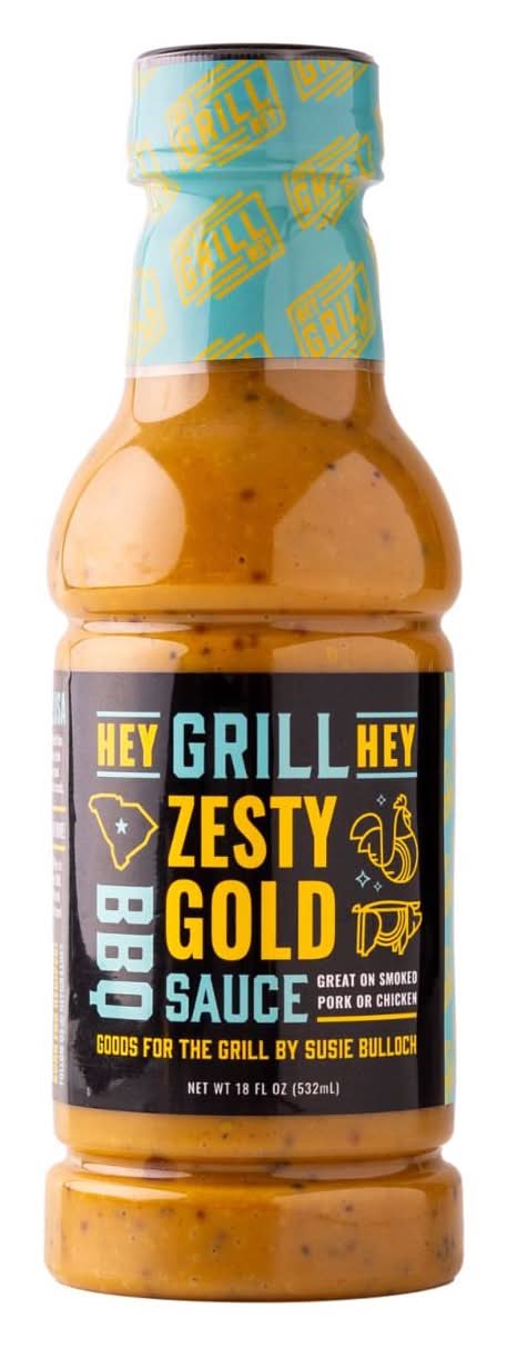 Hey Grill Hey Zesty Gold Bbq Sauce 18 Oz