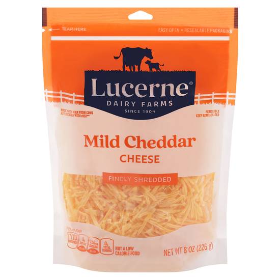 Lucerne Finely Shredded Mild Cheddar Cheese (8 oz)