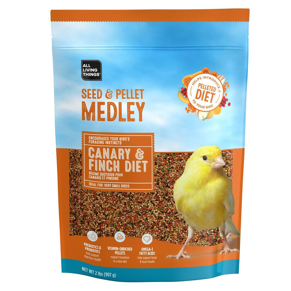 All Living Things Seed & Pellet Medley Finch & Canary Diet