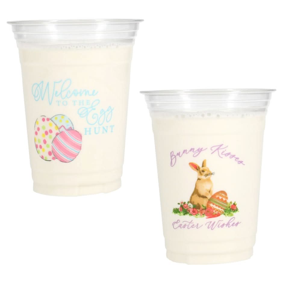 Festive Clear Plastic Easter Print Tumblers, 6-pc. Pack