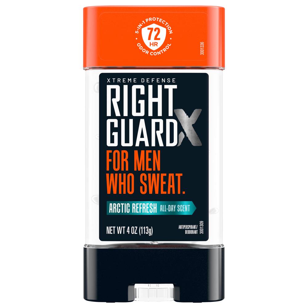 Right Guard Xtreme Defense Arctic Refresh Antiperspirant Clear Gel