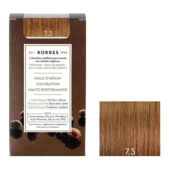 Korres Coloration Huile D Argan Golden Honey Blonde 7.3 La Boite De 145Ml