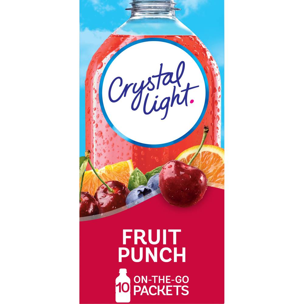 Crystal Light Fruit Punch Powdered Drink Mix (10 ct, 0.09 oz)