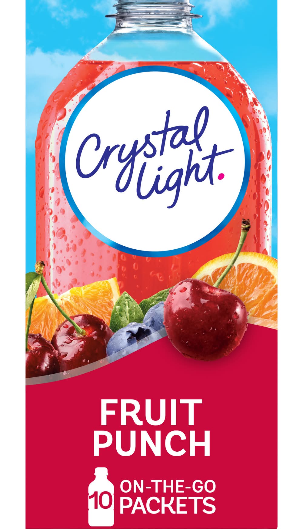 Crystal Light Powdered Juice Mix Packets, Fruit Punch (10 x 0.09 oz)
