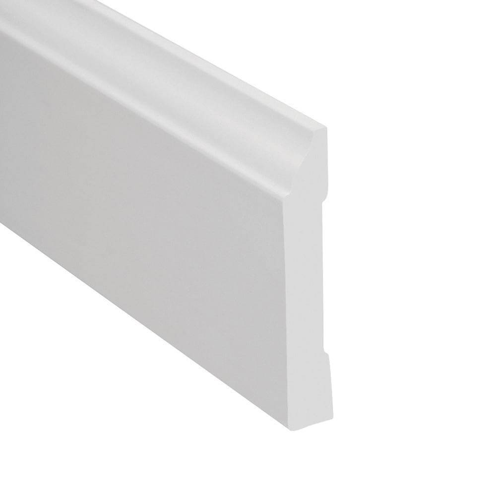 Royal Building Products 9/16-in x 3-1/4-in x 8-ft Colonial PVC Wm623 Baseboard Moulding | 7527