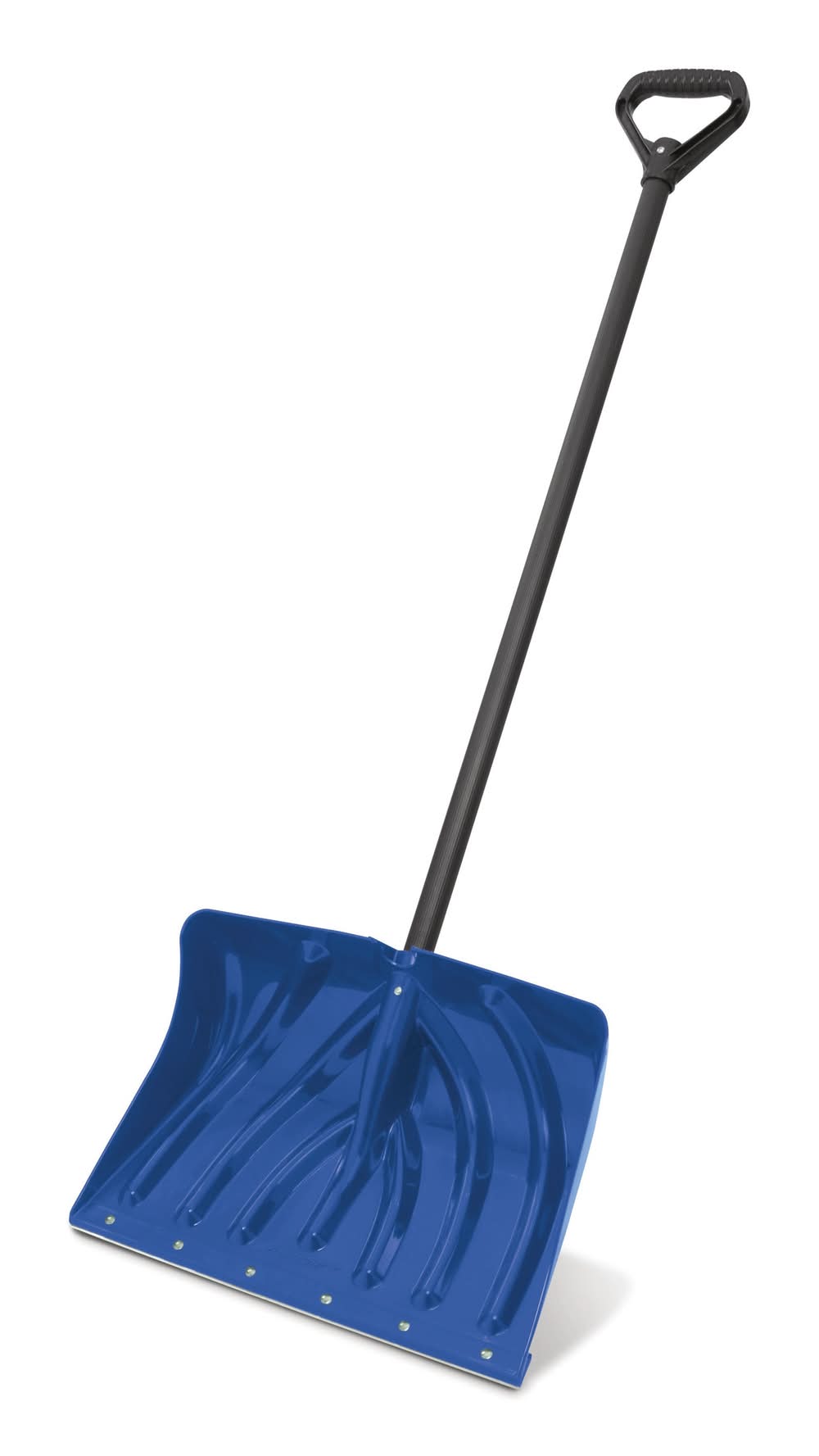 Suncast 18-in Plastic Blade Shovel/Pusher Snow Shovel with 1-in Steel core Handle