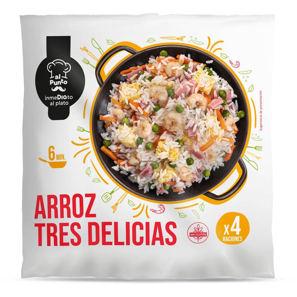 Arroz Tres Delicias Al Punto Dia Bolsa 850 G