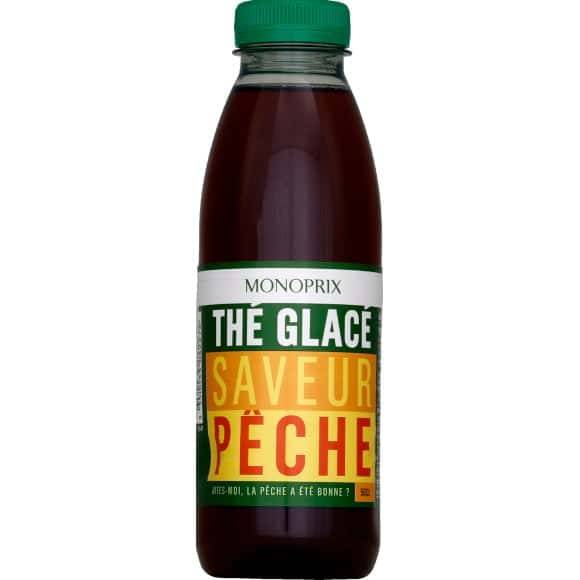 Monoprix Thé Glacé Saveur Pêche La Bouteille De 50 Cl