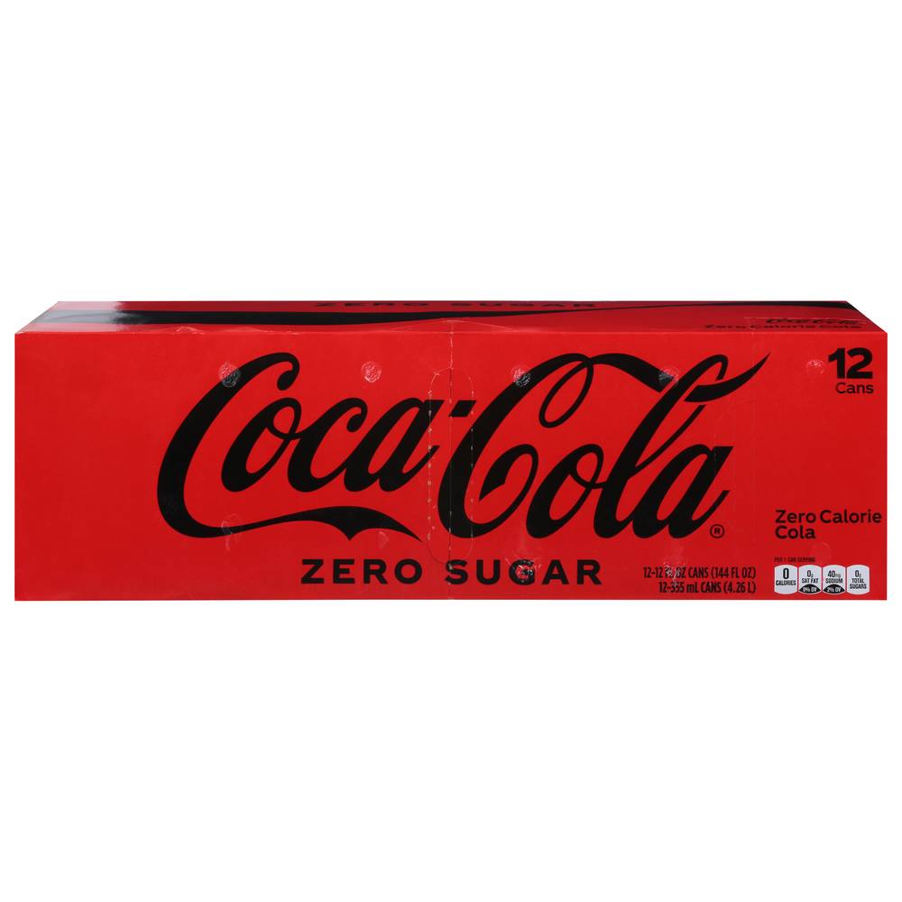 Coca-Cola Zero Sugar Soft Drink (12 ct, 12 fl oz)