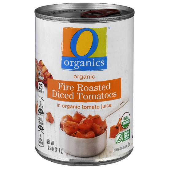 O Organics Fire Roasted Diced Tomatoes in Tomato Juice