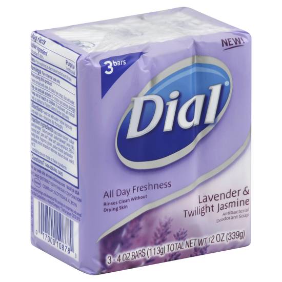 Dial Lavender & Twilight Jasmine Antibacterial Deodorant Soap