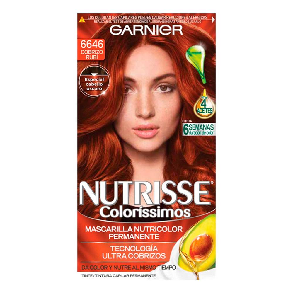 Nutrisse · Tinte cobrizo rubi 6646 (300 g)