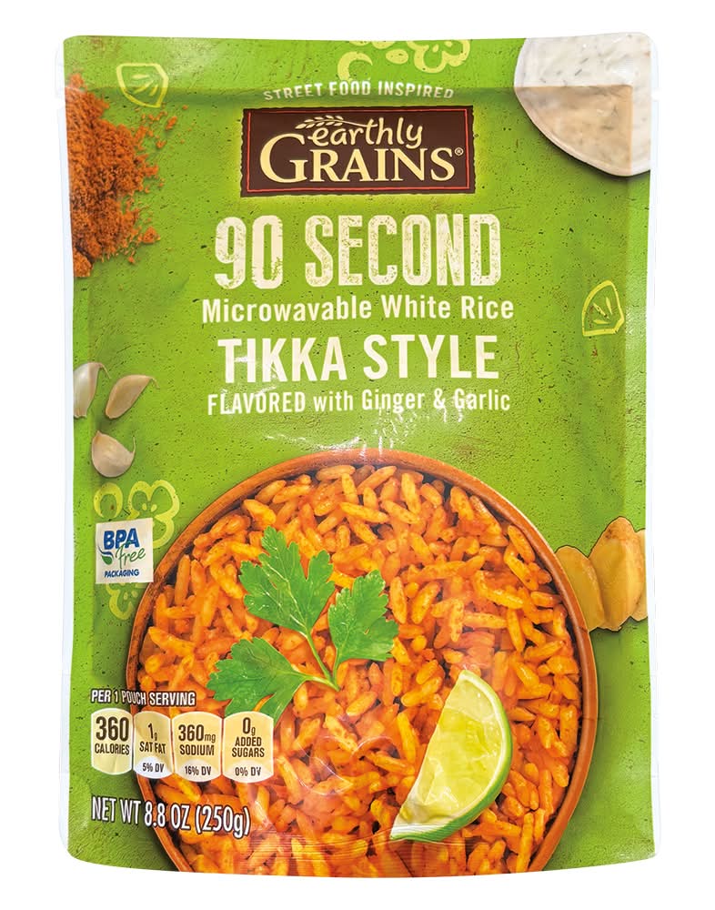 Earthly Grains Tikka Style Street Food Rice (8.8 oz)