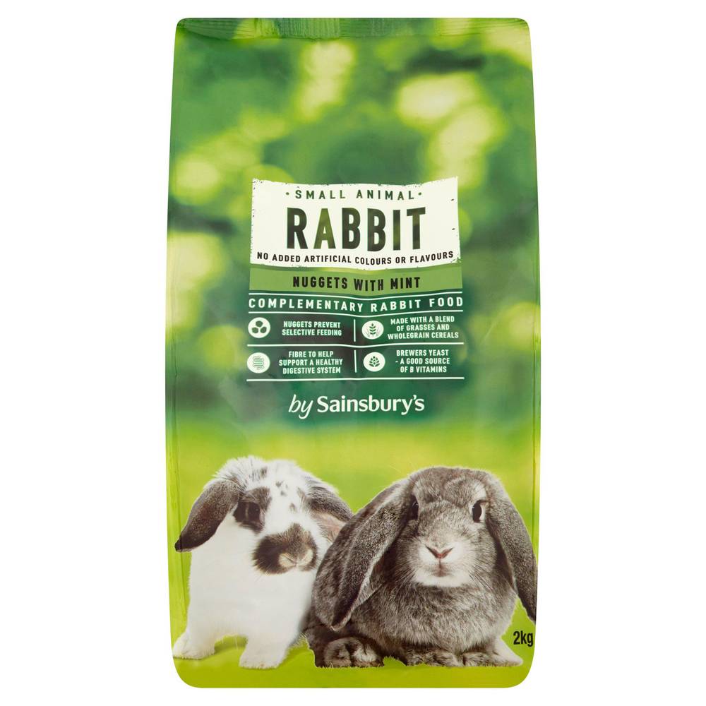 Sainsbury's Mint, Small Animal Rabbit Nuggets (2kg)